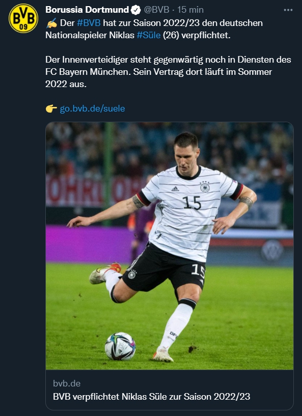 SENSACYJNY RUCH! Piłkarz Bayernu podpisał kontrakt z BVB!